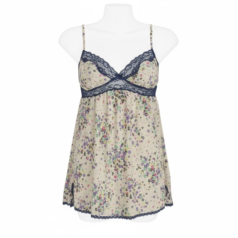 Victoria's Secret Navy Lace Floral Cami